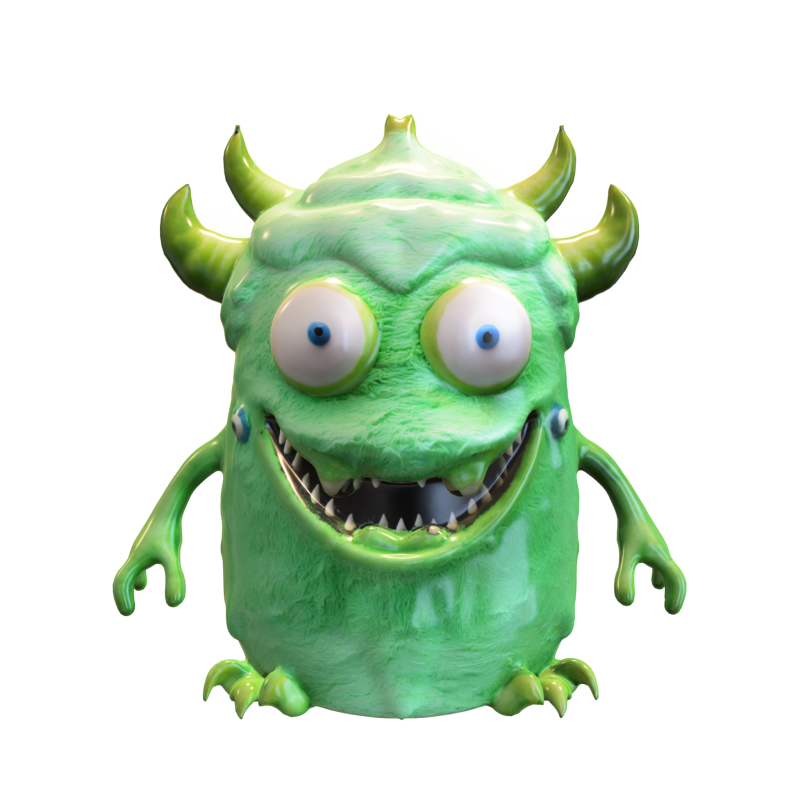 Green Goblin Monster Modelo 3D .c4d .max .obj .3ds .fbx .stl .blend