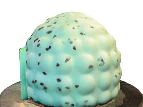 Mint Chocolate Dome House 3D Model