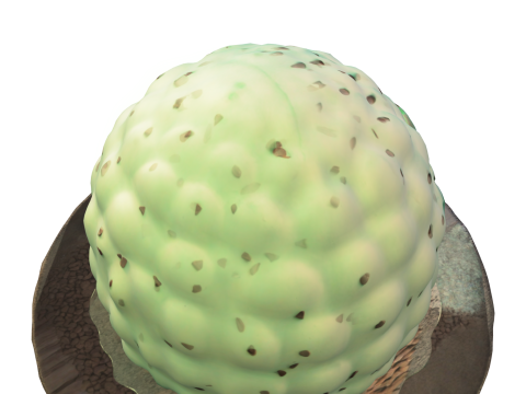 Mint Chocolate Dome House 3D Model