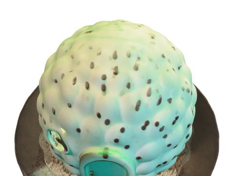 Mint Chocolate Dome House 3D Model