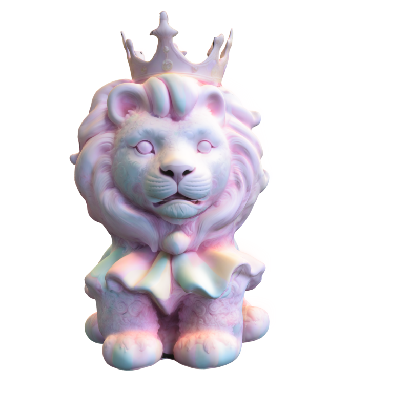 Royal Lion Cub Model 3D .c4d .max .obj .3ds .fbx .stl .blend