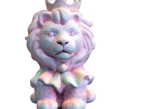 Royal Lion Cub 3D Model