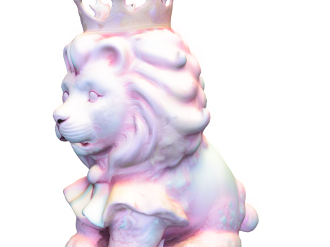Royal Lion Cub Model 3D