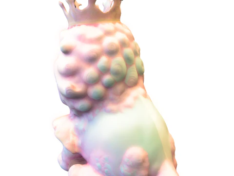 Royal Lion Cub 3D Model
