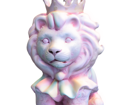 Royal Lion Cub Model 3D