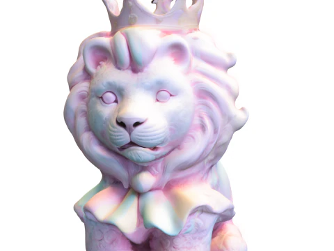 Royal Lion Cub 3D Model