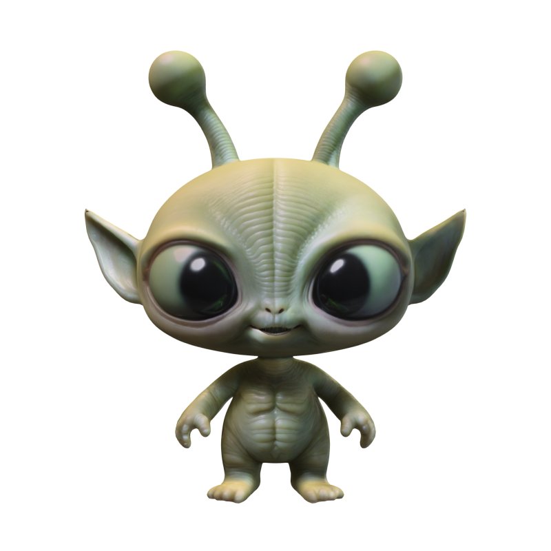 Cute Alien Creature Modelo 3D .c4d .max .obj .3ds .fbx .stl .blend