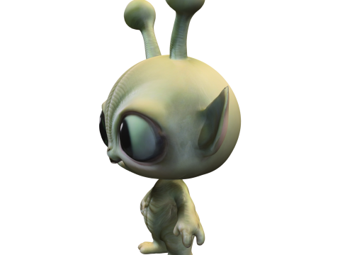 Cute Alien Creature Modelo 3D