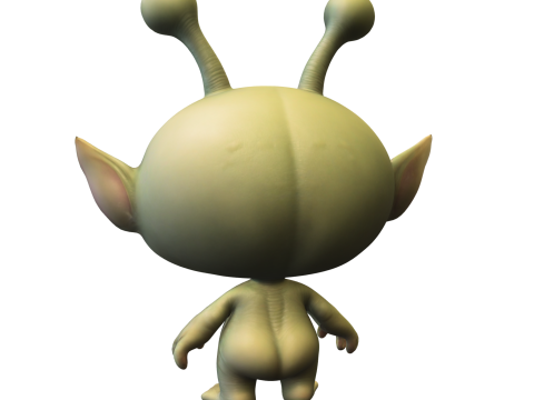 Cute Alien Creature Modelo 3D