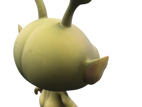 Cute Alien Creature 3D Model