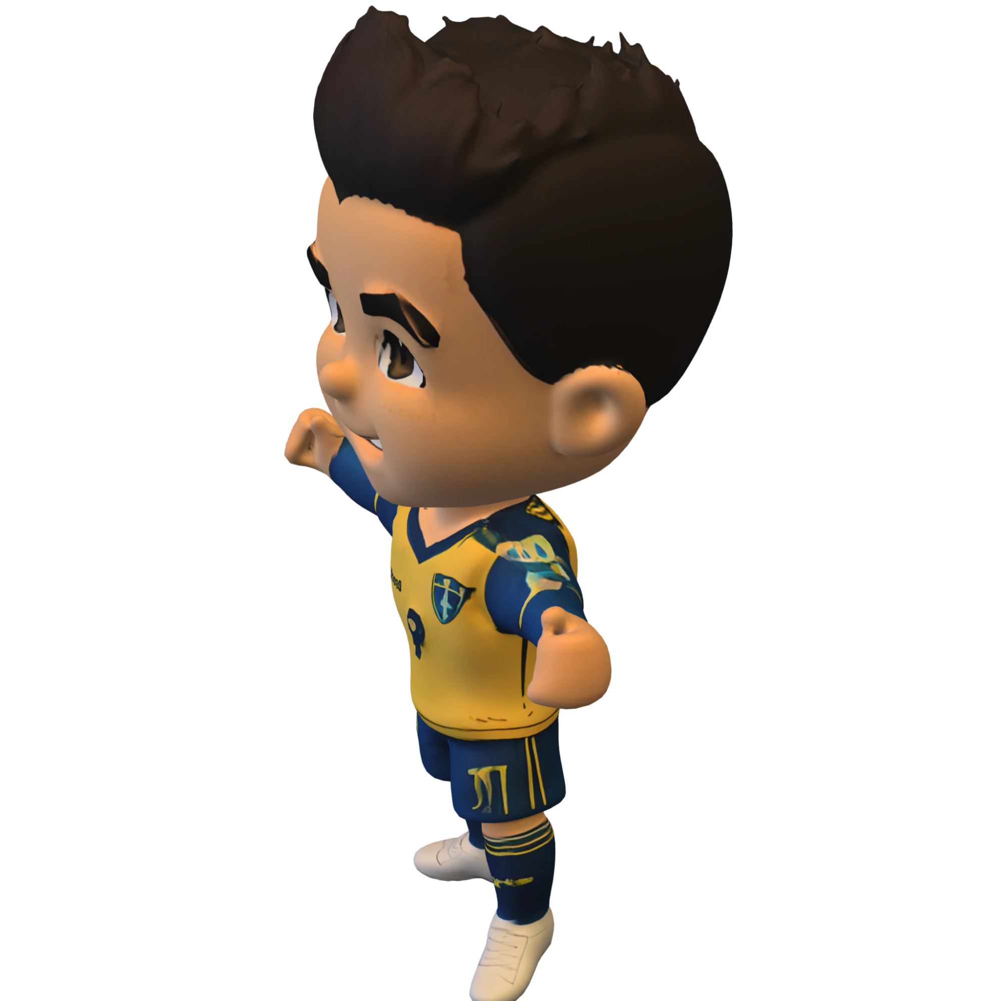 Stylized Soccer Kid 3D Model .c4d .max .obj .3ds .fbx .stl .blend