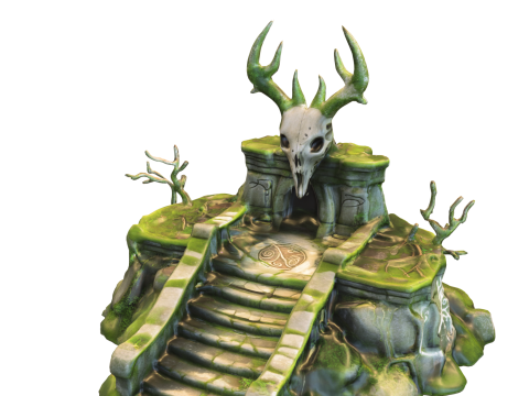 Ancient Druid Altar Modèle 3D