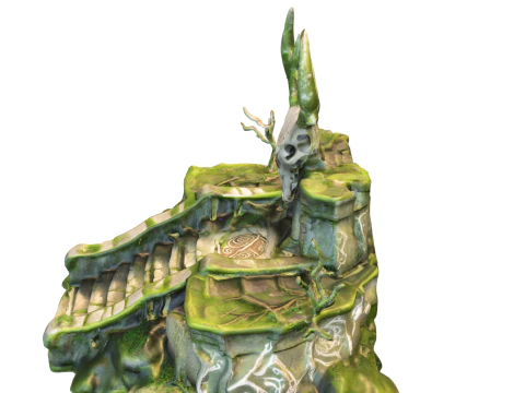 Ancient Druid Altar 3D Model