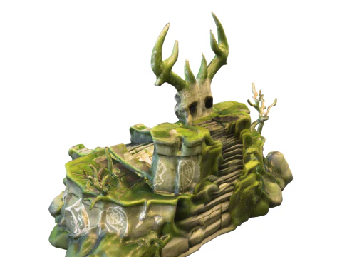 Ancient Druid Altar 3D Model