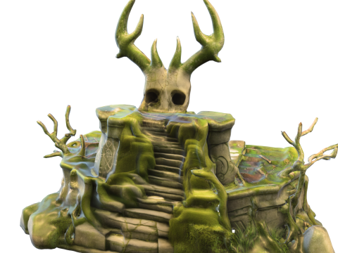 Ancient Druid Altar 3D Модель