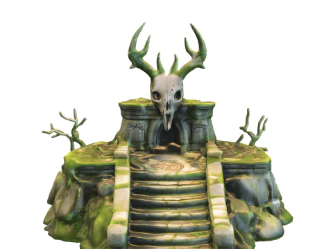 Ancient Druid Altar 3D Model