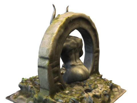 Porteiro Demon&iacute;aco Modelo 3D