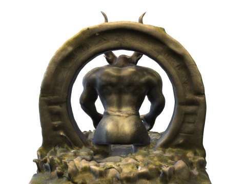 Porteiro Demon&iacute;aco Modelo 3D