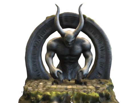 Porteiro Demon&iacute;aco Modelo 3D