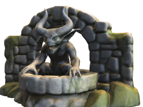 Demonic Well Guardian 3D Model