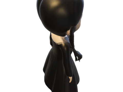 Gothic Girl Doll 3D 模型