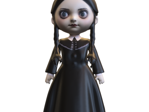 Gothic Girl Doll 3D 模型