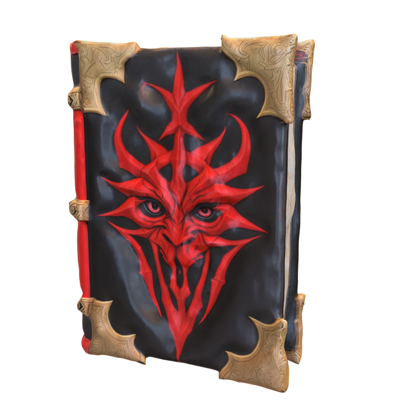 Demonic Spellbook 3Dモデル .c4d .max .obj .3ds .fbx .stl .blend