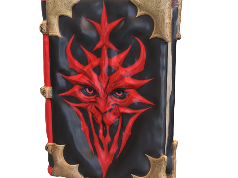 Demonic Spellbook Modello 3D