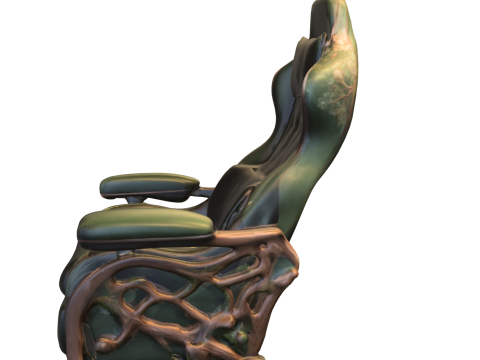 Forest-Themed Gamer Chair 3D Модель