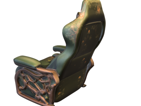 Forest-Themed Gamer Chair 3D Модель