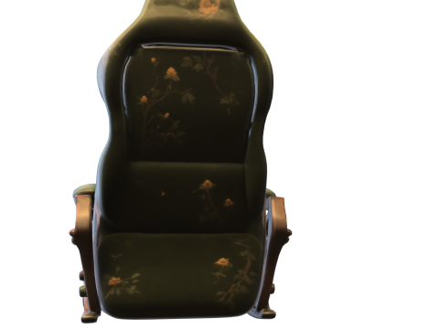Forest-Themed Gamer Chair 3D Модель