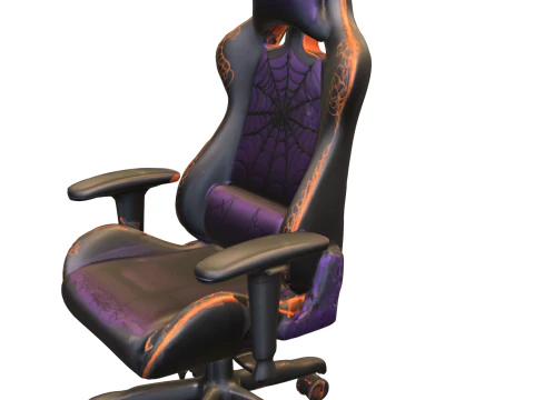 हैलोवीन थीम वाली गेमिंग चेयर 3D मॉडल