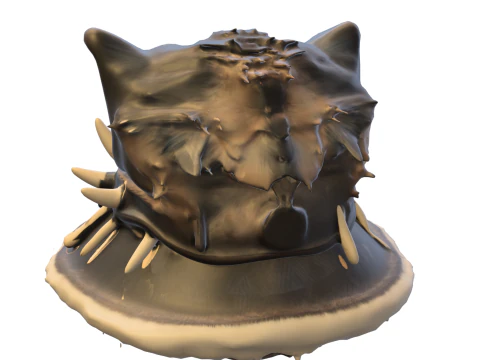 Spiked Fantasy Hat 3D Model