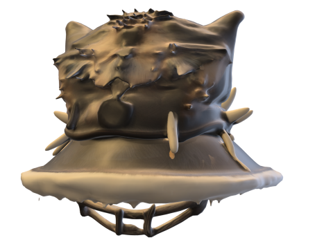 Spiked Fantasy Hat Modèle 3D