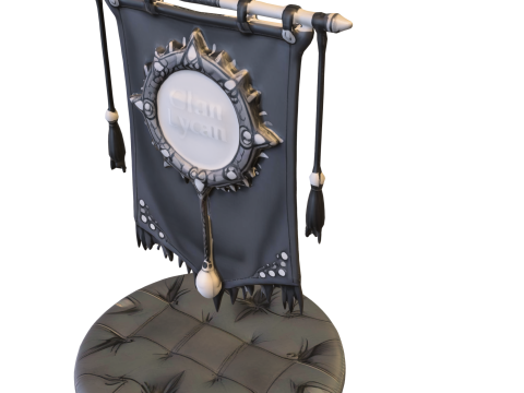 Lycan Clan Banner 3D-Modell