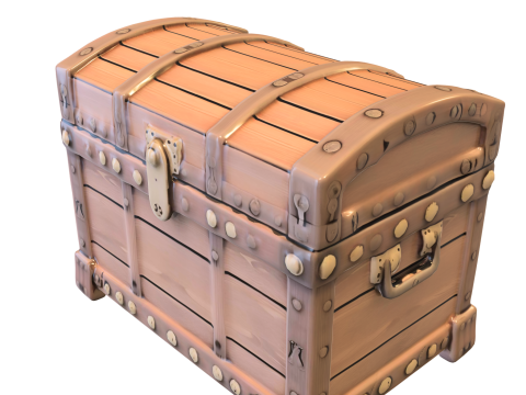 Medieval Treasure Chest Model 3D