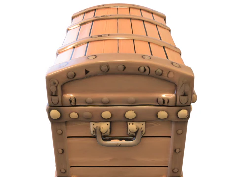 Medieval Treasure Chest 3D Model