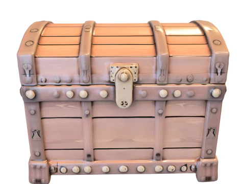 Medieval Treasure Chest 3D Model