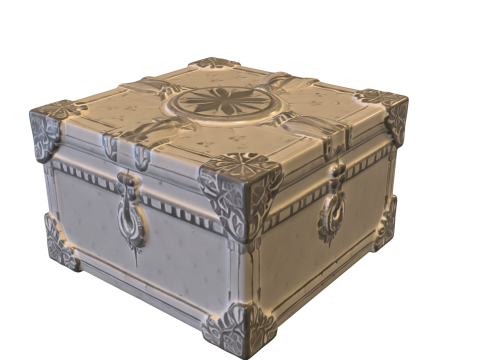 Ornate Fantasy Treasure Ches Modelo 3D