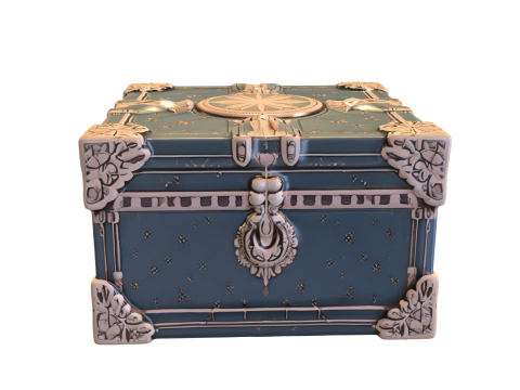 Ornate Fantasy Treasure Ches Modelo 3D