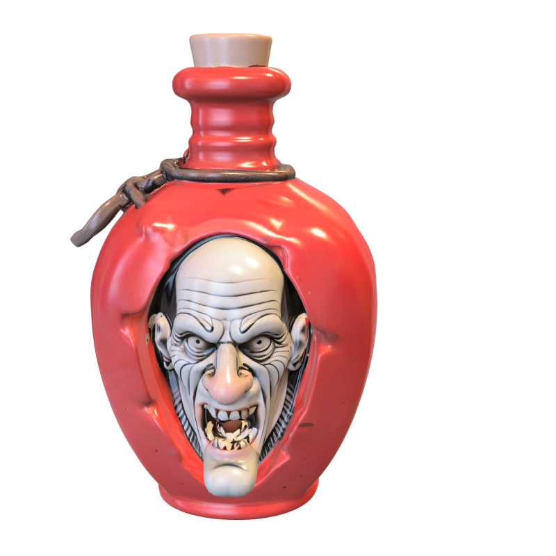 Cursed Vampire Potion Bottle Modelo 3D .c4d .max .obj .3ds .fbx .stl .blend