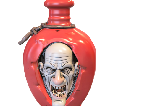 Cursed Vampire Potion Bottle 3D Model