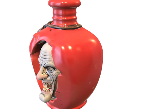 Cursed Vampire Potion Bottle 3D Model