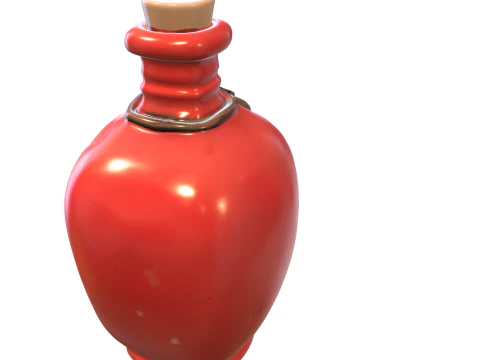 Cursed Vampire Potion Bottle 3D Model