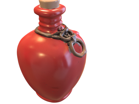 Cursed Vampire Potion Bottle Modelo 3D