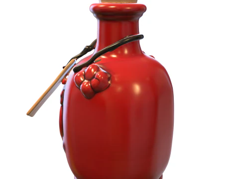 Cursed Soul Potion Bottle 3D Model