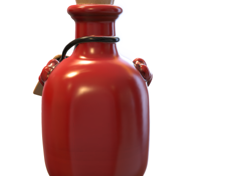 Cursed Soul Potion Bottle Model 3D