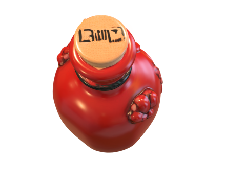 Cursed Soul Potion Bottle Model 3D