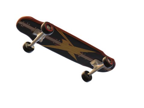 Flame Skateboard Model 3D