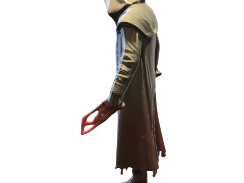 Dark Hooded Reaper 3D Model